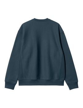Sudadera Hombre Carhartt WIP American Script Azul