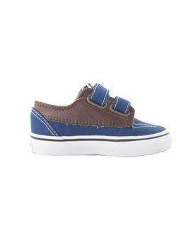 Zapatilla Vans Brigata V Bebe Azul y Marron