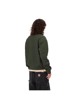 Sudadera Hombre Carhartt WIP Half Zip American Verde