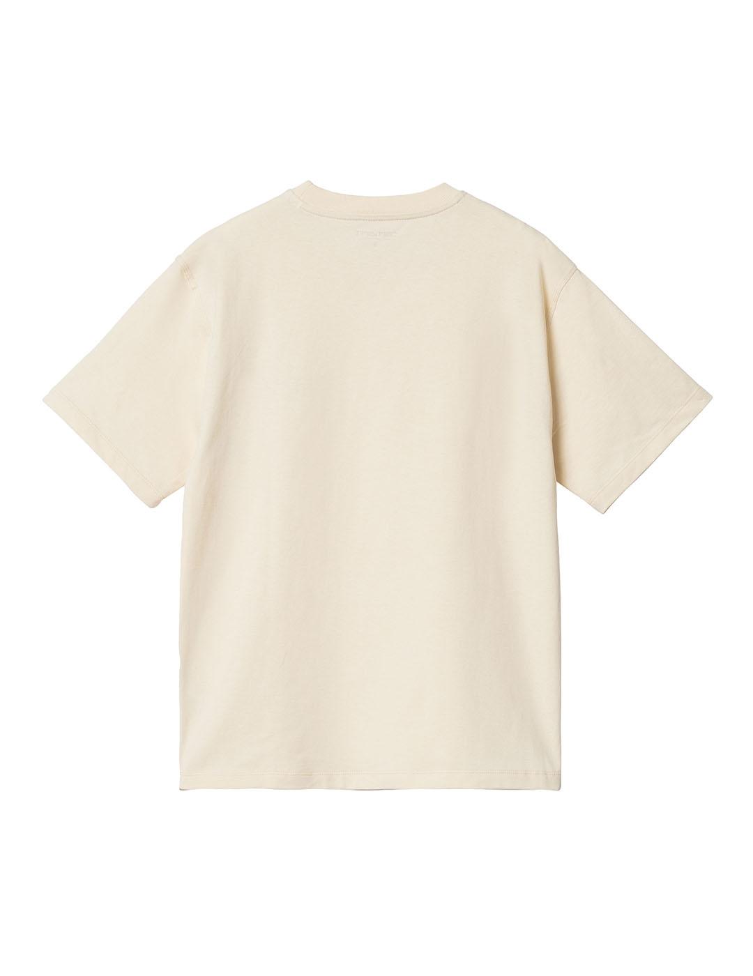 Camiseta Mujer Carhartt WIP American Script Beige