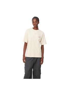 Camiseta Mujer Carhartt WIP American Script Beige