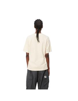 Camiseta Mujer Carhartt WIP American Script Beige