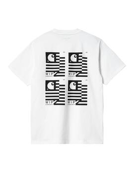 Camiseta Hombre Carhartt WIP Stamp State Blanca