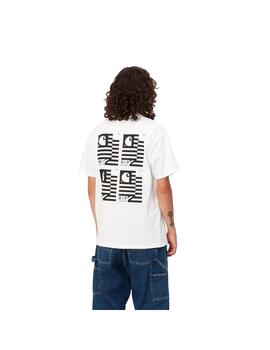 Camiseta Hombre Carhartt WIP Stamp State Blanca