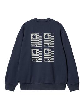 Sudadera Hombre Carhartt WIP Stamp State Marino