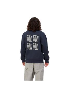 Sudadera Hombre Carhartt WIP Stamp State Marino