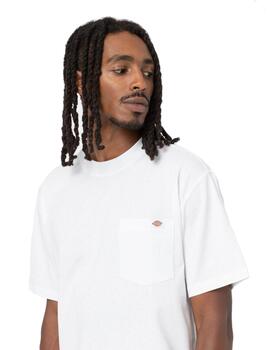 Camiseta Hombre Dickies Luray  Pocket Blanca