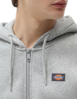 Sudadera Hombre Dickies Oakport Zip Gris