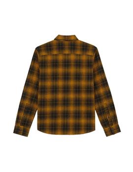 Camisa Hombre Dickies Evansville Negro Mostaza