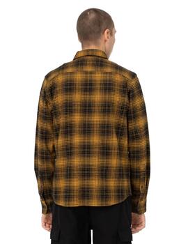 Camisa Hombre Dickies Evansville Negro Mostaza