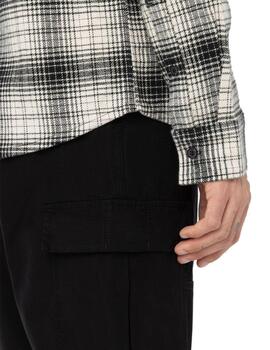 Camisa Hombre Dickies Evansville Negra Blanca