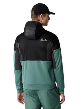 Sudadera Hombre TNF Full Zip Fleece Negro verde