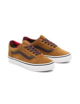 Zapatilla Niño Vans Old Skool Cozy Marron