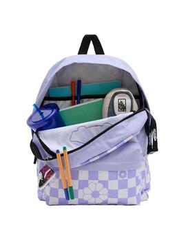 Mochila Unisex Vans Realm Lila Flores