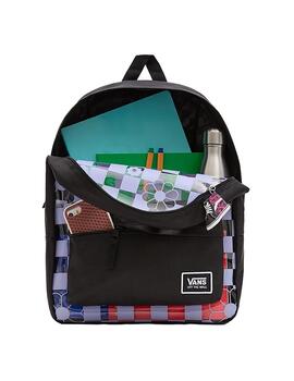 Mochila Unisex Vans THRU REALM Negra Lila