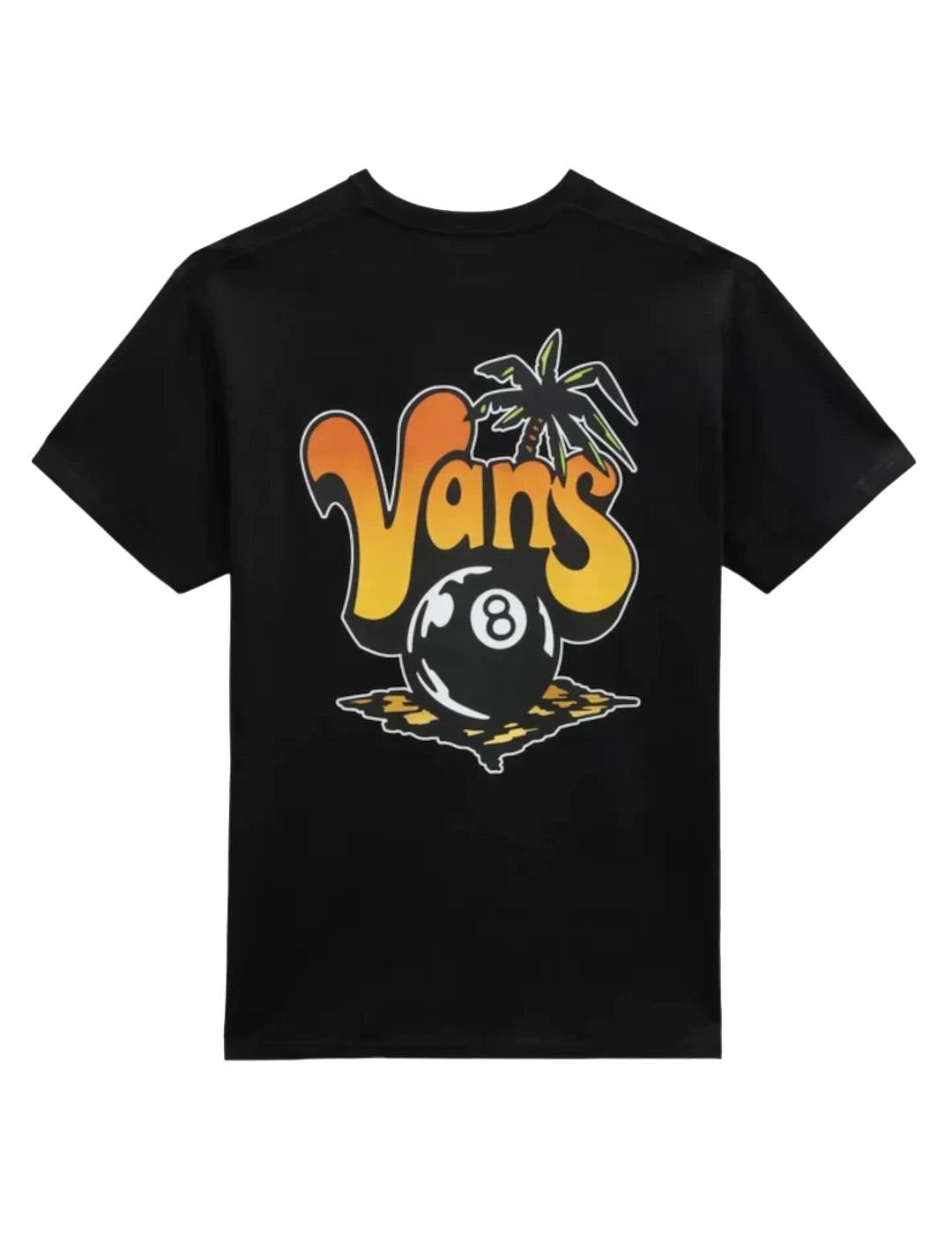 Camiseta Hombre Vans Paradise Palm SS Negra