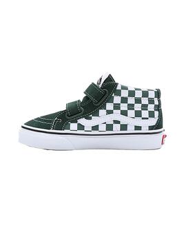 Zapatilla Baby Vans Sk8-Mid Reissue Verde