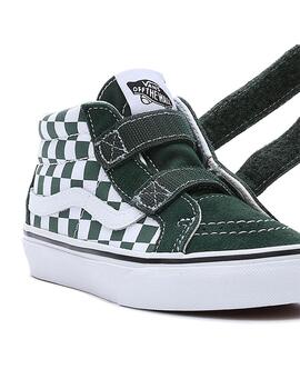 Zapatilla Baby Vans Sk8-Mid Reissue Verde