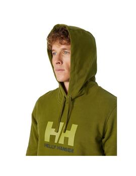 Sudadera Hombre HH Logo Hoodie Verde Oliva