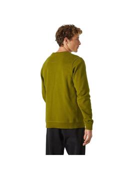 Sudadera Hombre Helly Hansen Logo Crew Verde Oliva