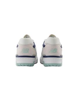 Zapatilla Mujer New Balance 550 Blanca Azul