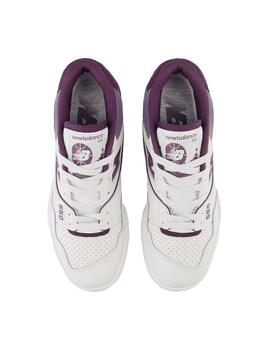 Zapatilla Mujer New Balance 550 Blanca Violeta