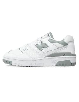 Zapatilla Mujer New Balance 550 Blanca Gris Verdos