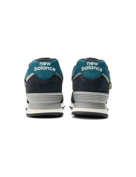 Zapatilla Hombre New Balance 574 Negra Verde