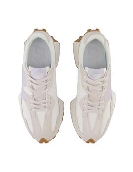 Zapatilla Mujer New Balance 327 Blanca Lila