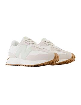 Zapatilla Mujer New Balance 327 Blanca Verde