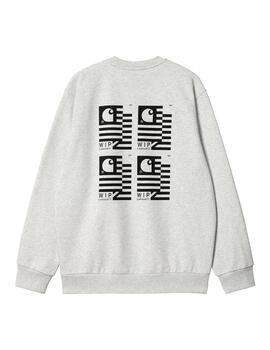 Sudadera Hombre Carhartt WIP Stamp State Gris