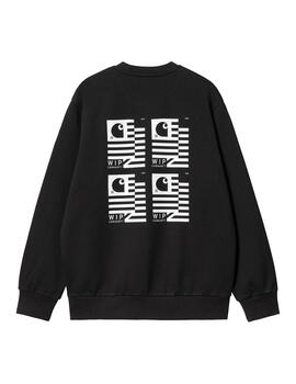 Sudadera Hombre Carhartt WIP Stamp State Negra