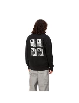 Sudadera Hombre Carhartt WIP Stamp State Negra