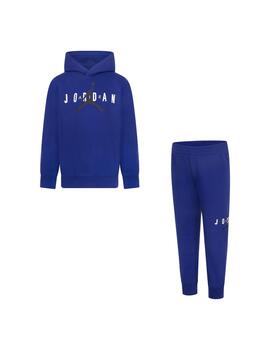Chandal Niño Jordan Fleece set Azul