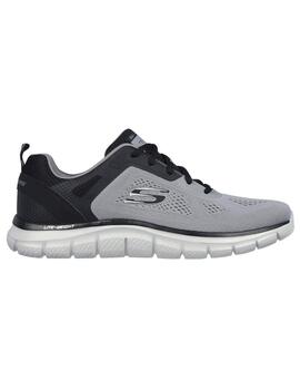 Zapatilla Hombre Skechers Track Broader Gris/Negro