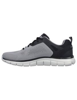 Zapatilla Hombre Skechers Track Broader Gris/Negro