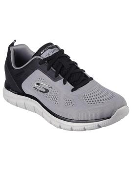 Zapatilla Hombre Skechers Track Broader Gris/Negro