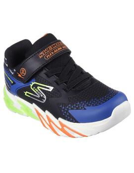 Zapatilla Niño Skechers Flex- Glow Luces Azul