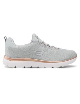 Zapatilla Mujer Skechers Summits Gris