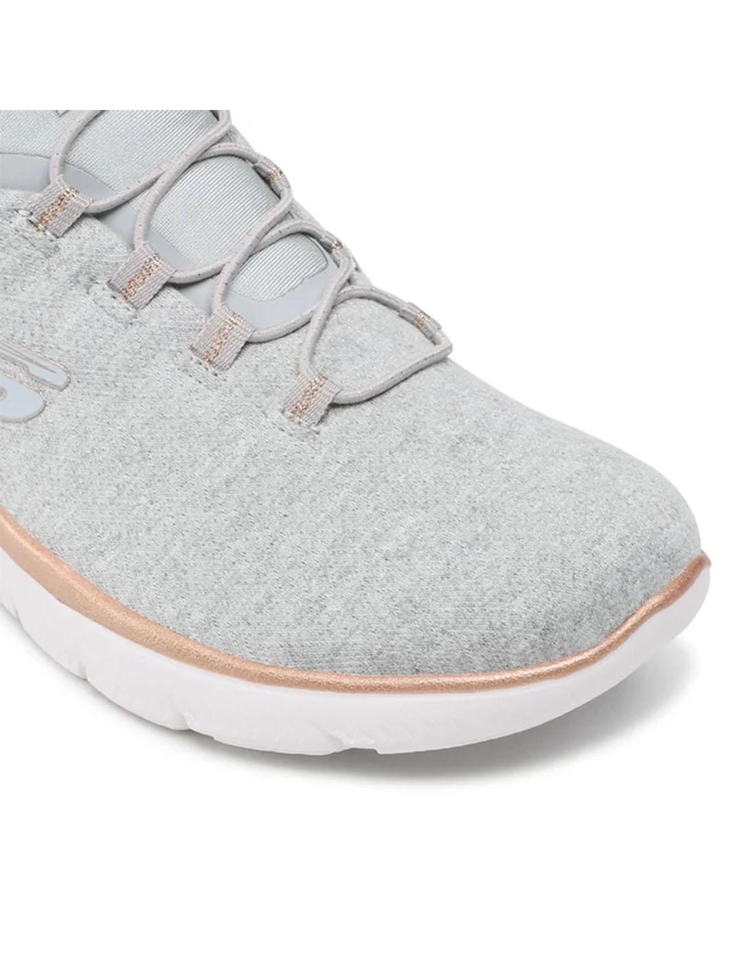 Zapatilla Mujer Skechers Summits Gris