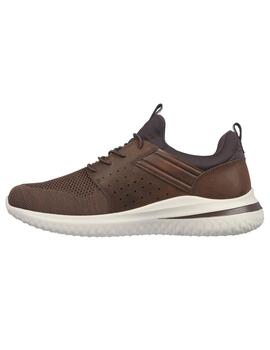 Zapatilla Hombre Skechers Delson 3.0 Marrón