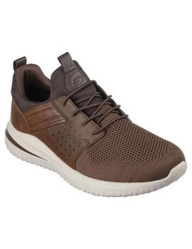 Zapatilla Hombre Skechers Delson 3.0 Marrón