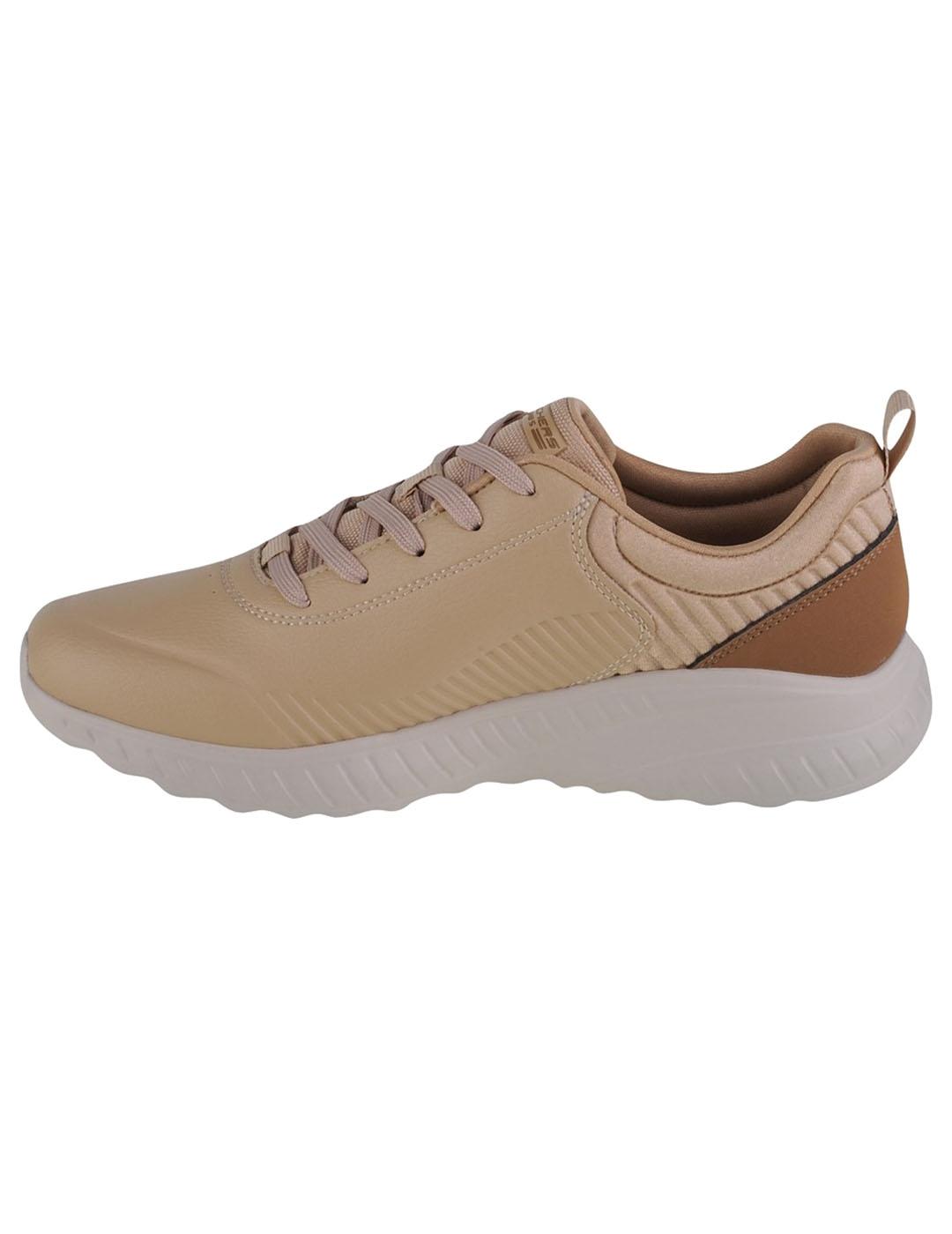 Zapatilla Mujer Skechers Bobs Squad Chaos Beige