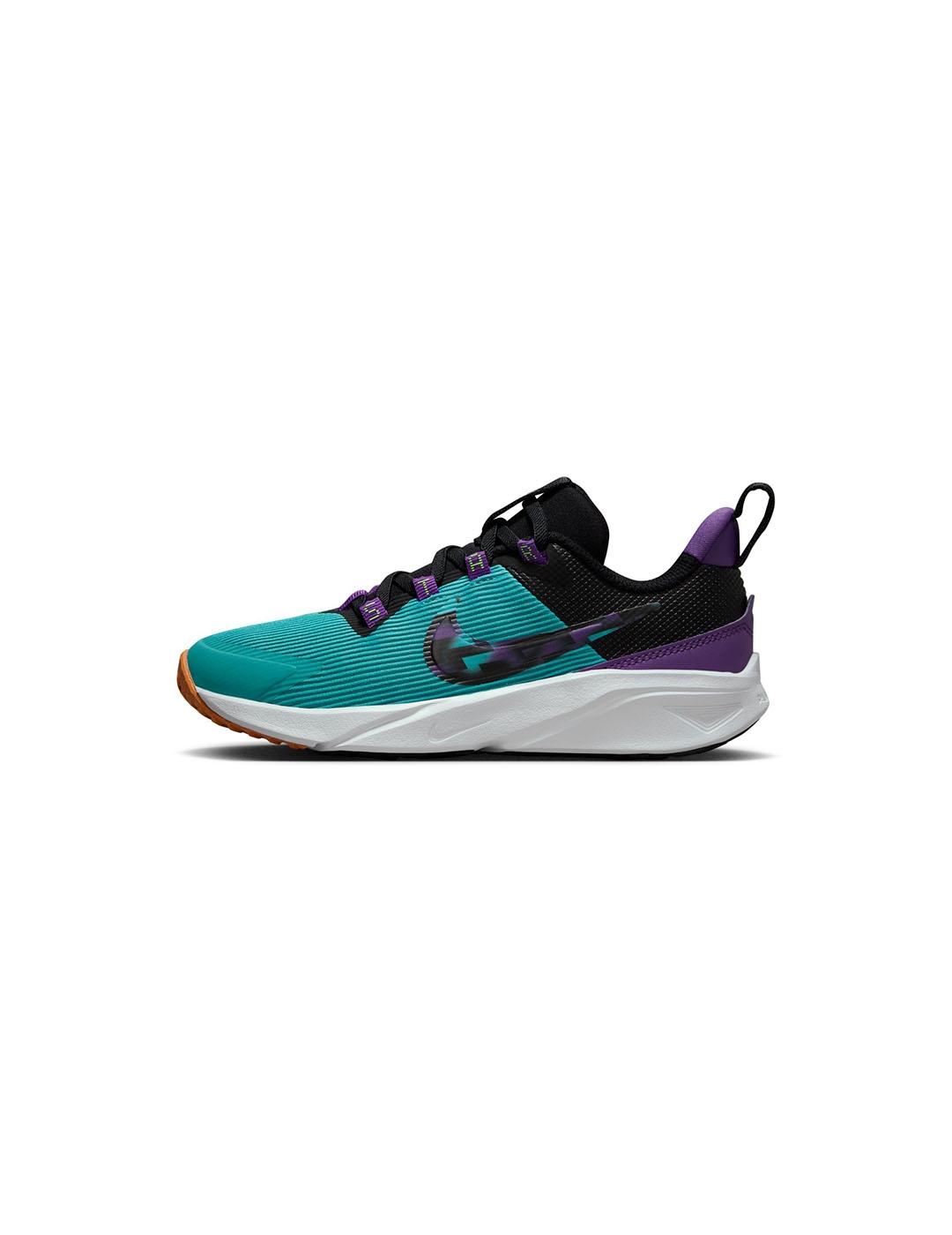 Zapatilla Niñ@ Nike Star Runner 4 SE Verde Violeta