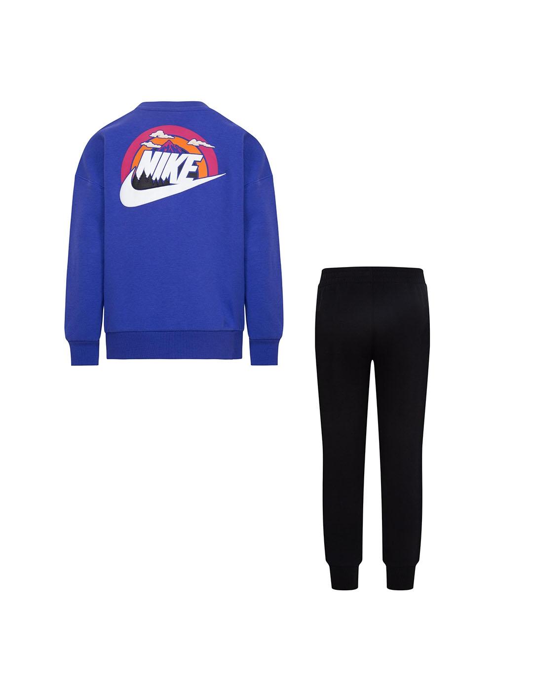 Chándal Niño Nike Fleece Set Azul Royal