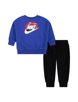 Chandal Baby Nike Fleece Set Azul Royal