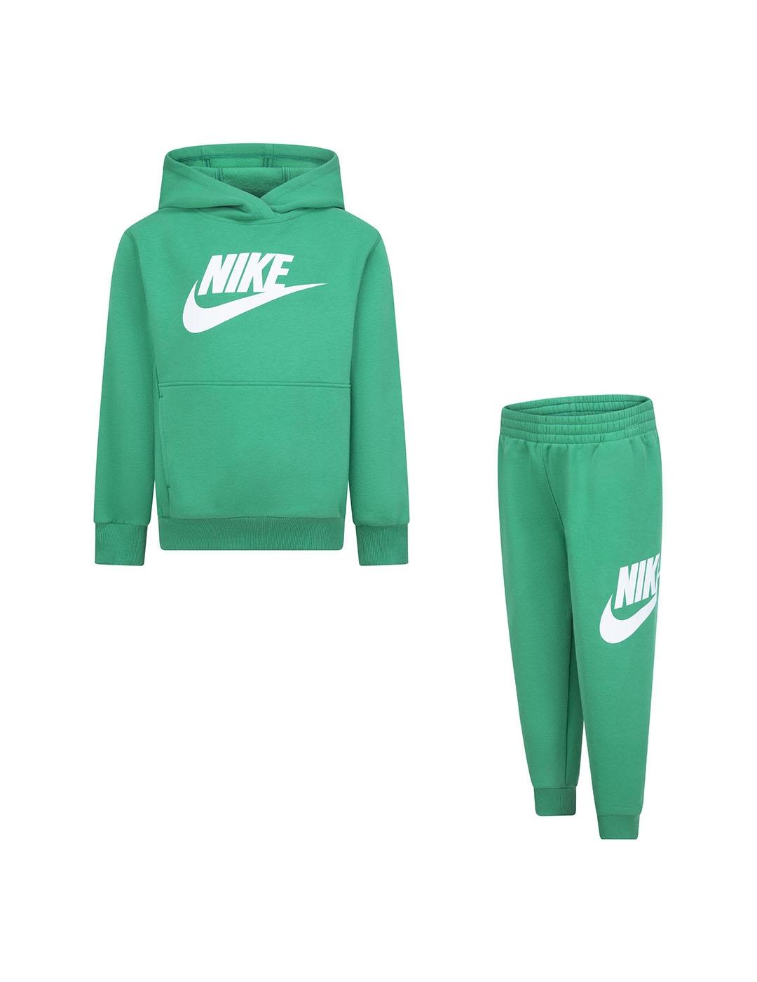Chandal Nino Nike Fleece Set Verde