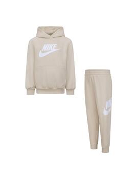 Chándal Niño Nike Fleece Set Beige