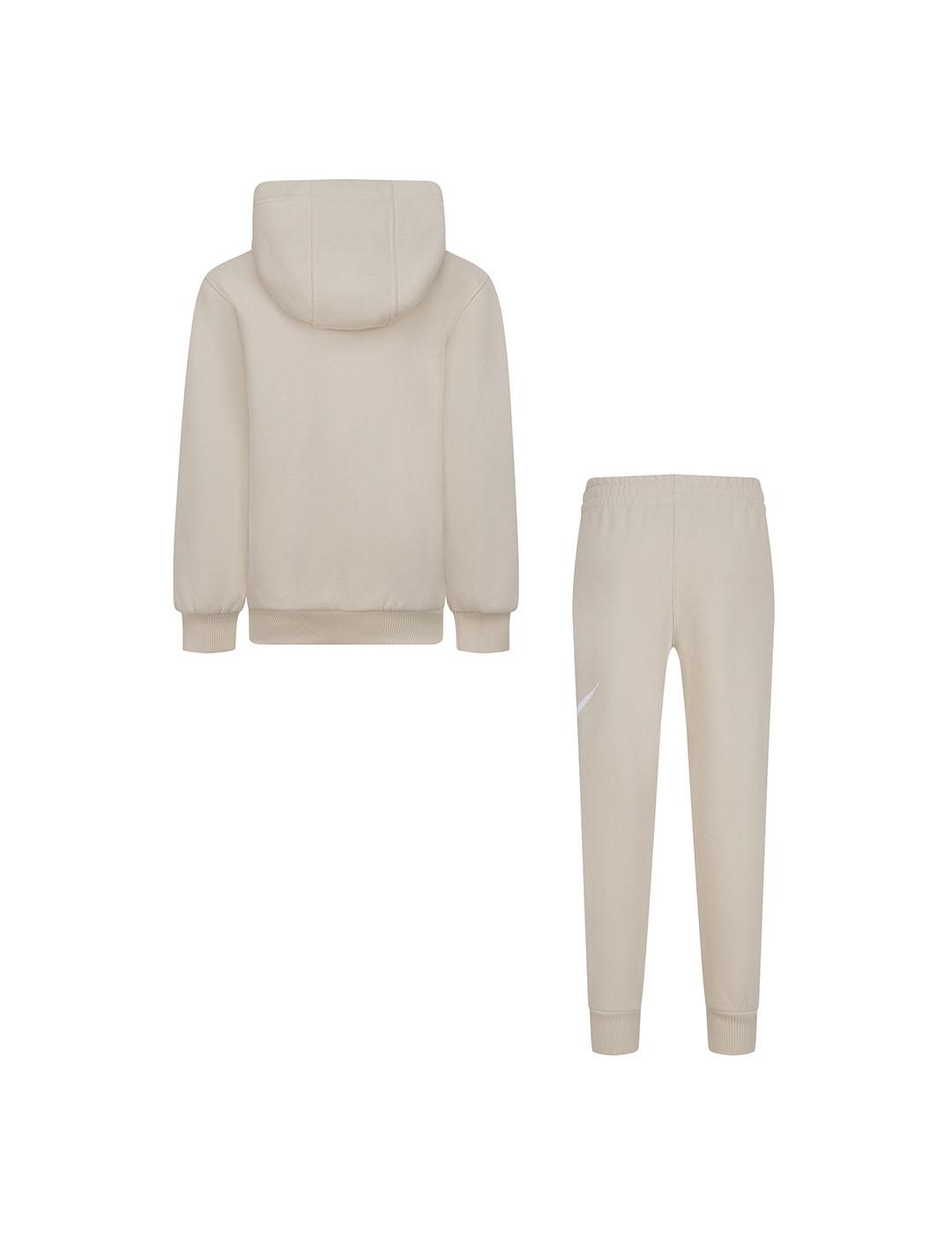 Chándal Niñ@ Nike Fleece Set Beige
