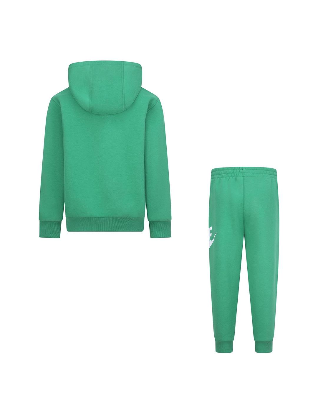 Chándal Baby Nike Fleece Set Verde